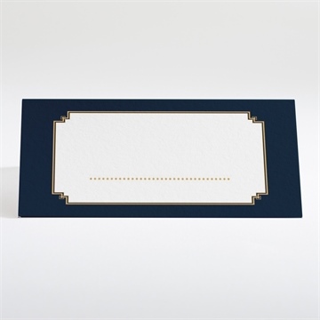 Tischkarte Hochzeit art déco - Tischkarte Rückseite