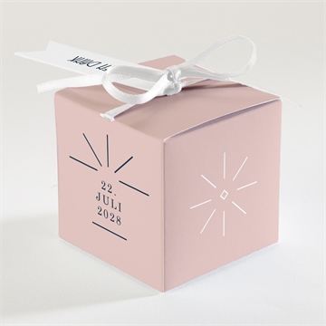 Geschenkbox Hochzeit art-déco design - Vue 2