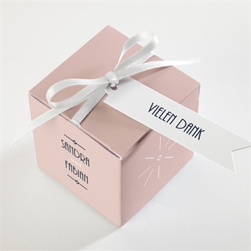 Geschenkbox Hochzeit art-déco design - vue 3