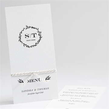 Menükarte Hochzeit ref. N22190