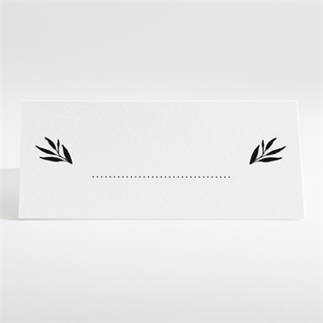 Tischkarte Hochzeit retro chic - Tischkarte Rückseite