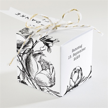 Geschenkbox Hochzeit kamelie - Sicht 2