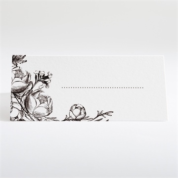 Tischkarte Hochzeit kamelie - Dos du marque-place