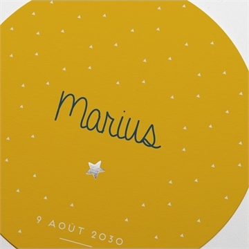 Geburtskarte kleiner stern - Sicht 3