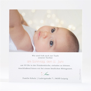 Einladung Taufe wildblumen - vue 4