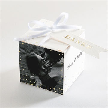 Geschenkbox Hochzeit goldschimmer