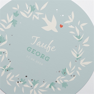 Einladung Taufe tauftaube - vue 3