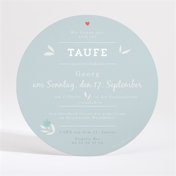 Einladung Taufe tauftaube - vue 4