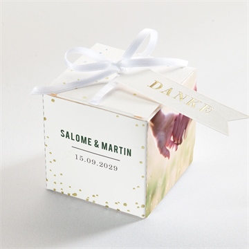 Geschenkbox Hochzeit poetisch - gold