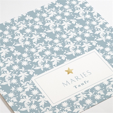 Einladung Taufe florale gravur - vue 3