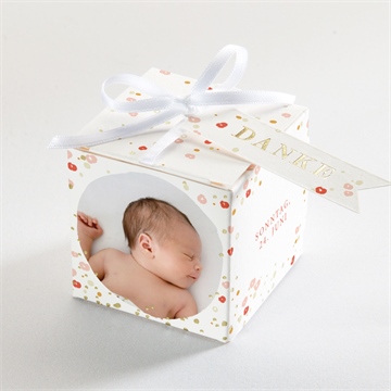 Geschenkbox Taufe blumenregen