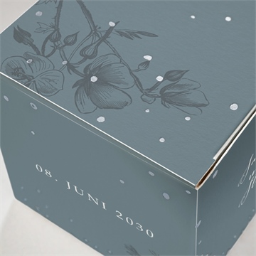 Geschenkbox Hochzeit silberschimmer - Vue 2