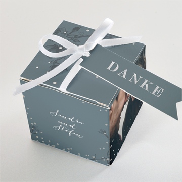 Geschenkbox Hochzeit silberschimmer - Vue 4