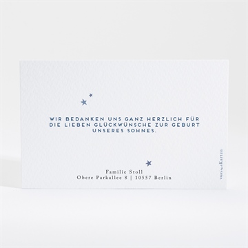 Dankeskarte Geburt glitzernde freude - Vue 4