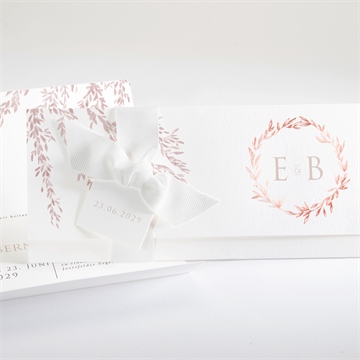 Hochzeitseinladung goldene weide