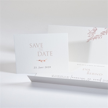 Hochzeitseinladung goldene weide - vue 4