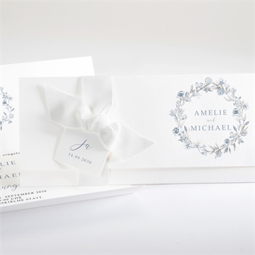 Hochzeitseinladung blumengesteck