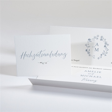 Hochzeitseinladung blumengesteck - Vue 4