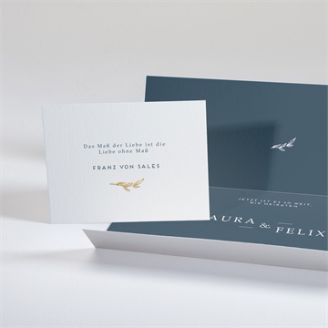 Hochzeitseinladung goldkranz - Vue 4