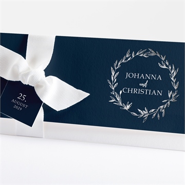 Hochzeitseinladung mineralblau - Sicht 3