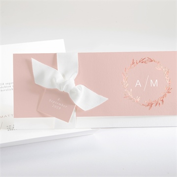 Hochzeitseinladung zarte mitteilung