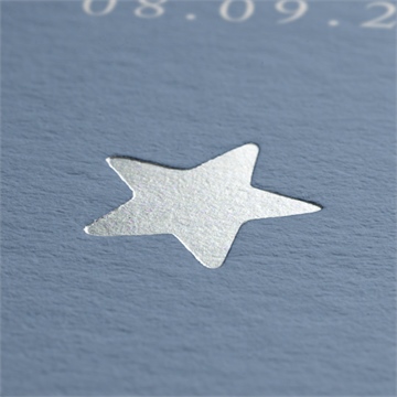 Geburtskarte silberstern - vue 2