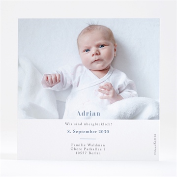 Geburtskarte silberstern - vue 4