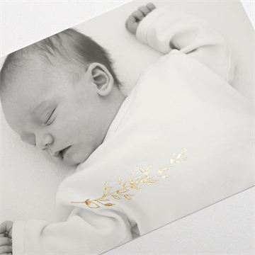 Dankeskarte Geburt goldrahmen - vue 3