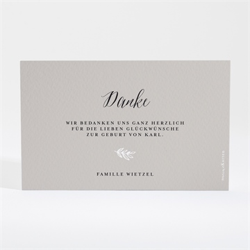 Dankeskarte Geburt goldrahmen - vue 4