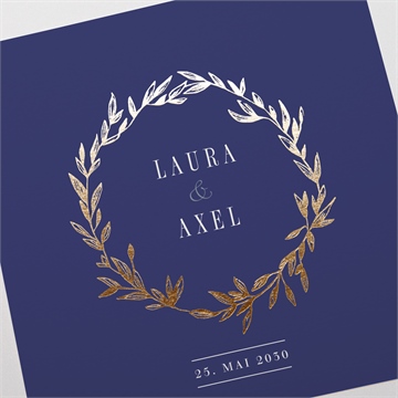 Hochzeitseinladung blaue eleganz - vue 3