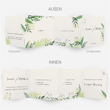 Hochzeitseinladung sommerwiese - Vue 4