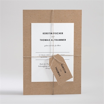Hochzeitseinladung naturbelassen - Vue 3