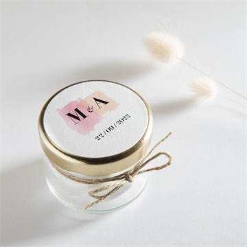 Aufkleber Hochzeit pastell - Mise en situation