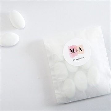 Aufkleber Hochzeit pastell - Mise en situation