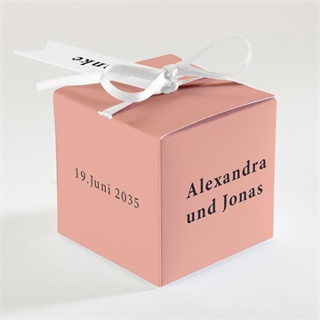 Geschenkbox Hochzeit karminrot - vue 2