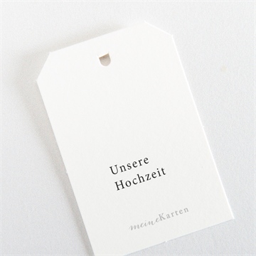 Geschenkanhänger Hochzeit karminrot - Vue 3