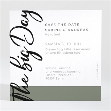 Save the Date Karte the big day