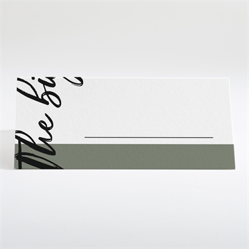Tischkarte Hochzeit the big day - Dos du marque-place