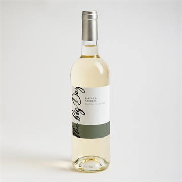 Flaschenetikett Hochzeit the big day - Vue 2