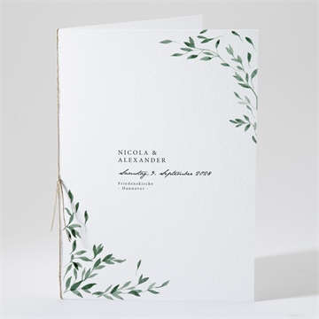 Kirchenheft Hochzeit unter dem olivenbaum