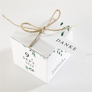 Geschenkbox Hochzeit unter dem olivenbaum - vue 3