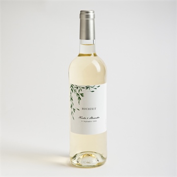 Flaschenetikett Hochzeit unter dem olivenbaum - Vue 2