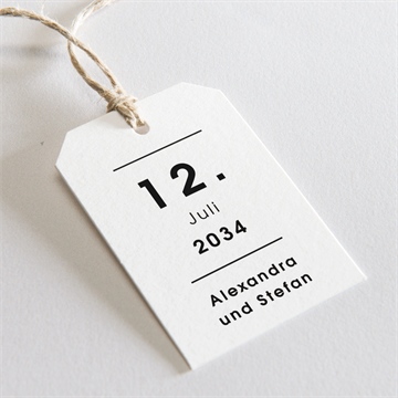 Geschenkanhänger Hochzeit blick in die ferne