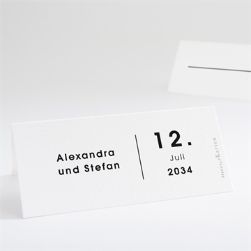 Tischkarte Hochzeit blick in die ferne