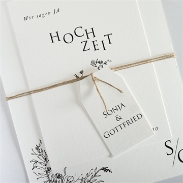 Hochzeitseinladung unsere hochzeit - Vue 2