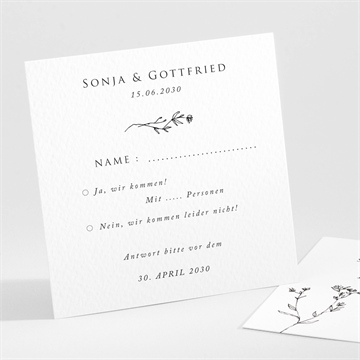 Antwortkarte Hochzeit ref. N301101