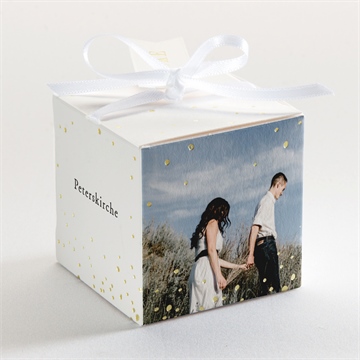 Geschenkbox Hochzeit spiegel der liebe - gold - Vue 3