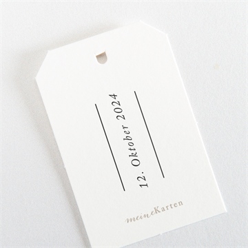 Geschenkanhänger Hochzeit naturbelassen - Vue 3