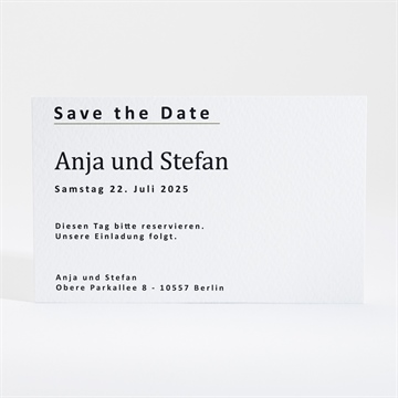 Save the Date Karte olivfarbener pinselstrich - vue 2