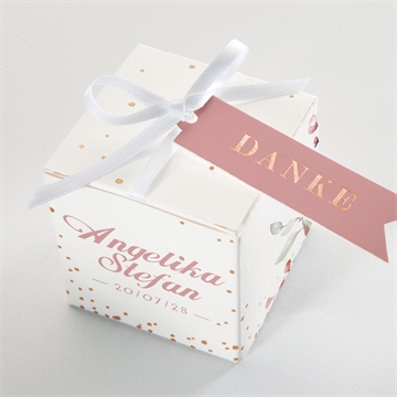 Geschenkbox Hochzeit barock - kupfer - Vue 4